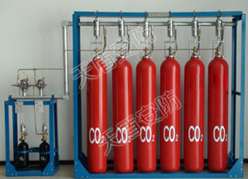 Carbon dioxide mixed gas fire extinguishing system