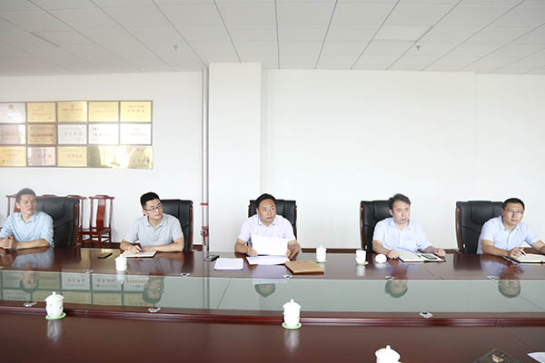 Warmly Welcome Yantai High-Tech Zone Leaders Visit Shandong Taindun To Carry Out Project Cooperation Negotiation