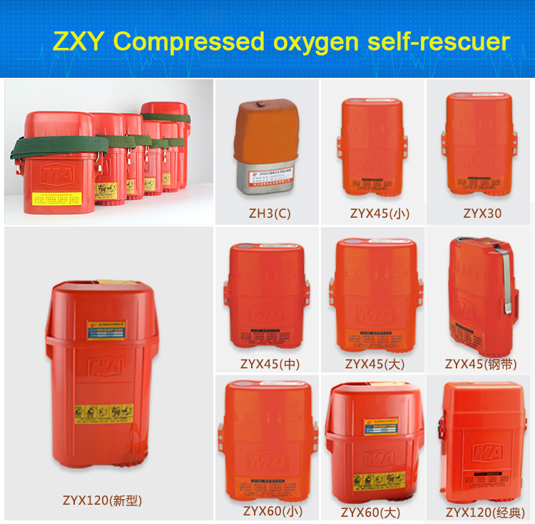 Use of ZH30 chemical oxygen self rescuer