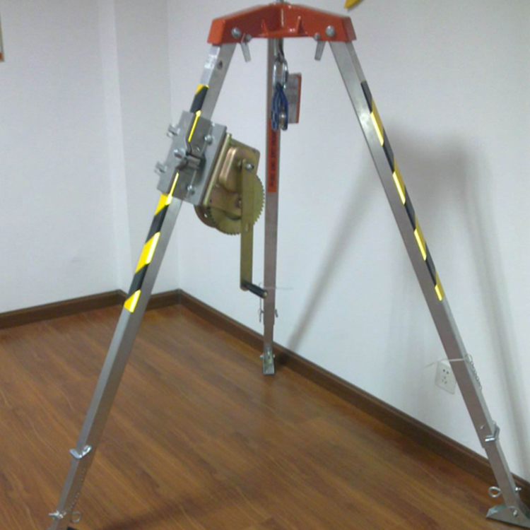 Rescue Tool Firefighting Aluminum Tripod For Confined Space